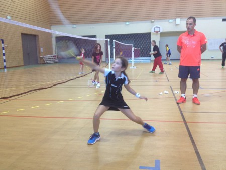 Jeanne sous l’œil attentif de Fabien Jacob  